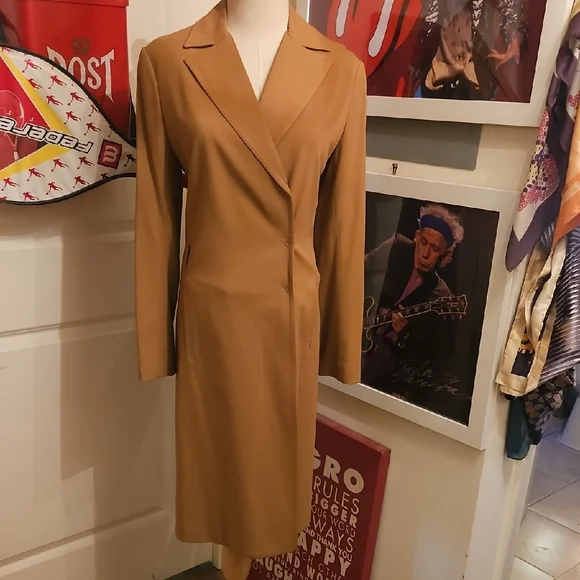 Max Azria Collection Tan Coat - Picture 1 of 10